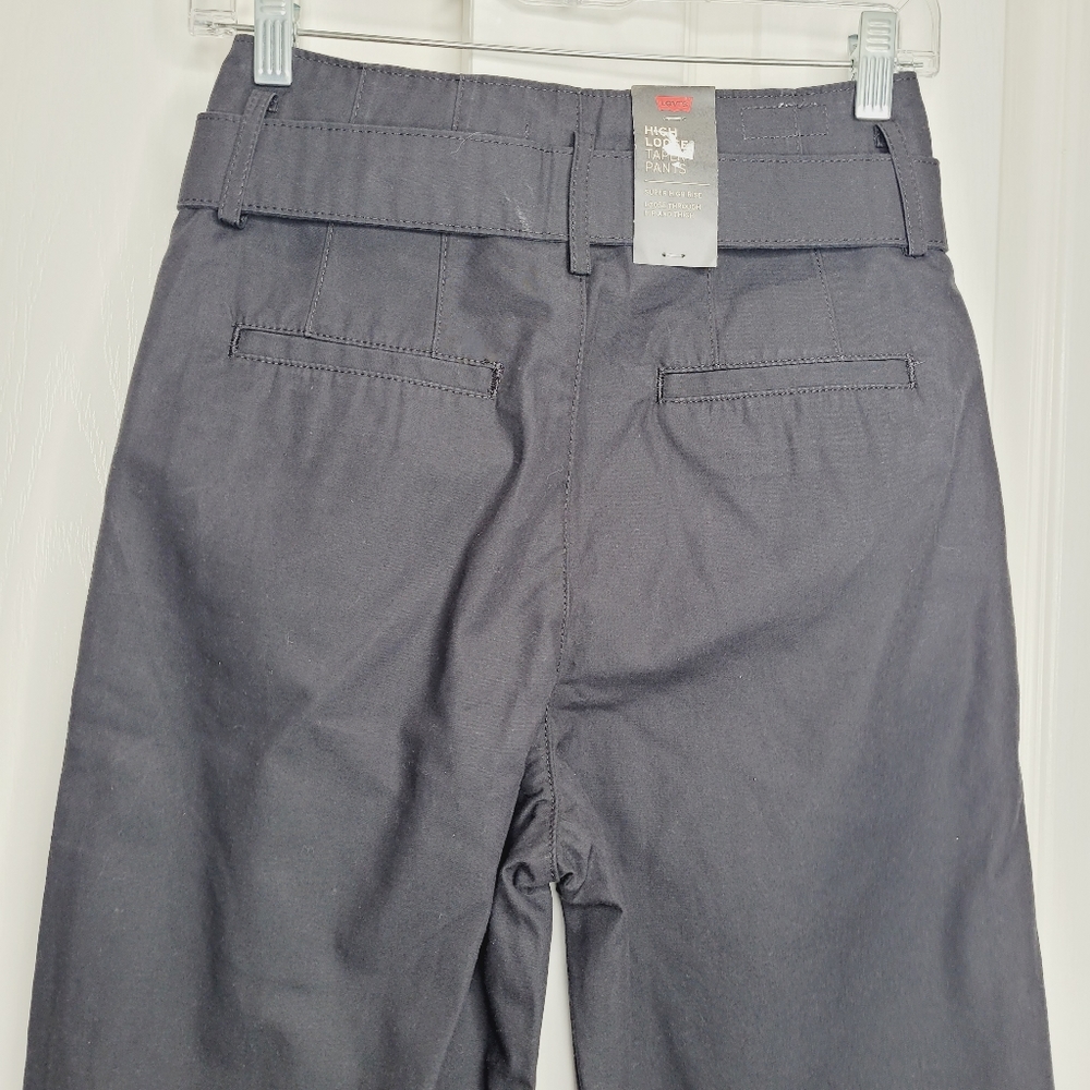 Levi’s TAILORED HIGH LOOSE TAPER WOMEN'S PANTS Black 24 - Picture 8 of 10